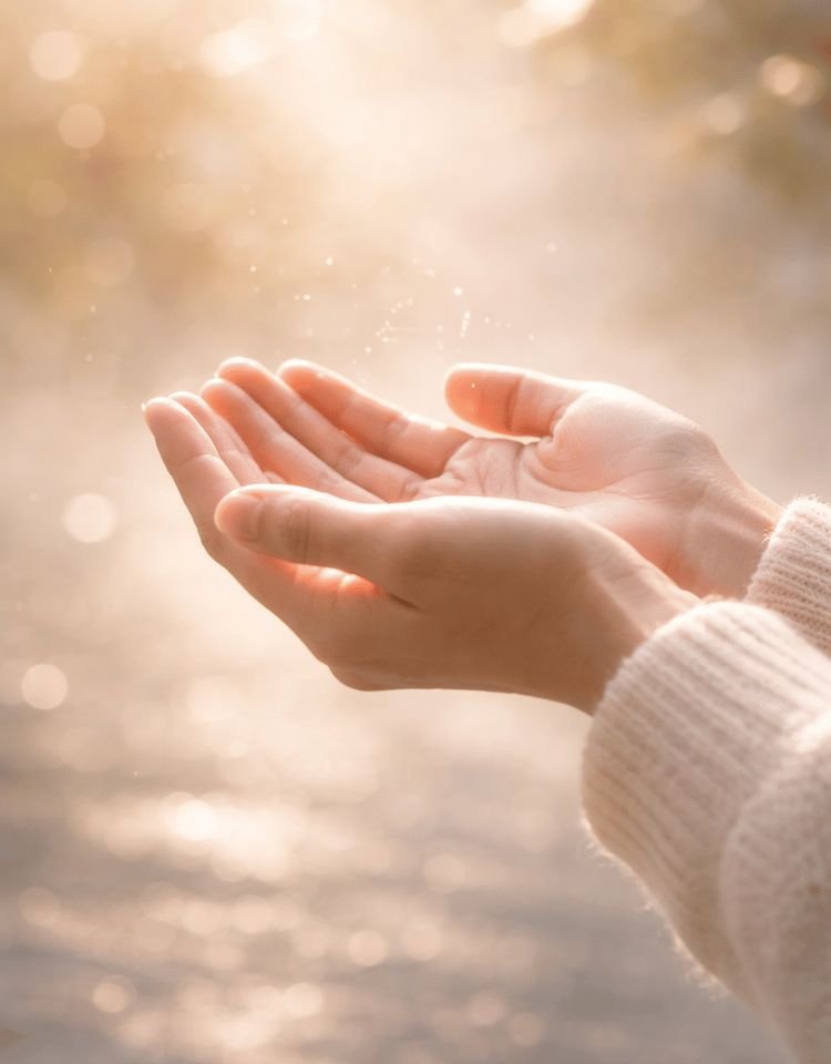 Handen open vrijheid